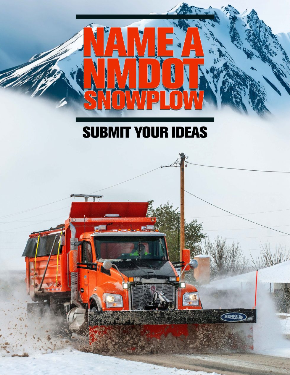 NMDOT Launches Inaugural Name a Snowplow Contest NMDOT